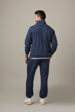 Tims Unisex French Terry Joggers - Navy Marl - Image 4