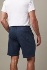 Tims Unisex French Terry Shorts - Navy Marl 9" - Image 5