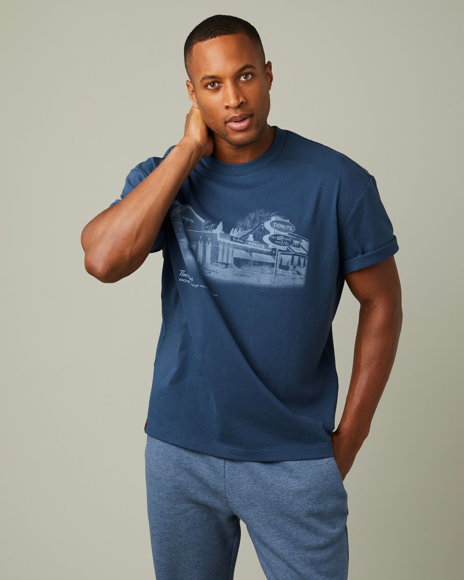 Vintage_TShirt_1145 Vintage Restaurant Unisex T-Shirt - Dark Slate - Image 1